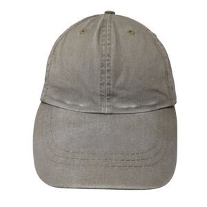 Falcon Slideback Hat Brown One Size Adjustable Leather Strap Blank